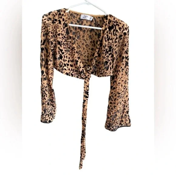 TIGER MIST Leopard Print Top Size XS - Picture 4 of 11